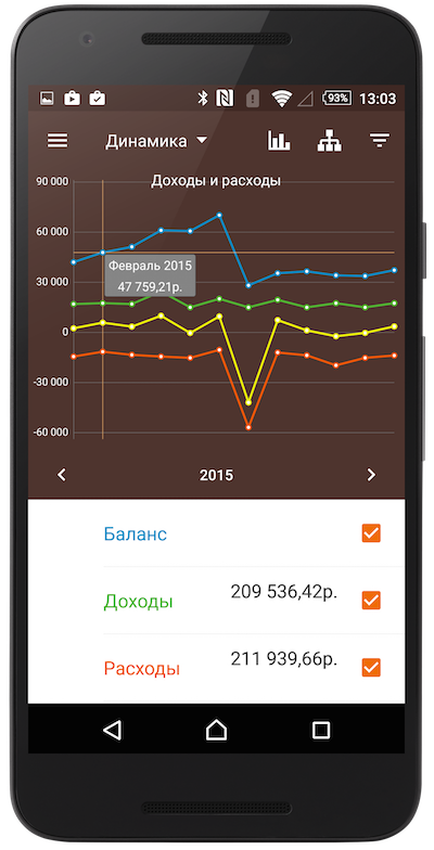 Вышла новая версия программы Alzex Finance для Android